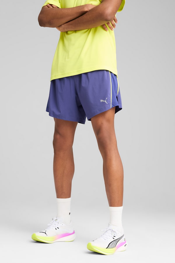 VELOCITY 5" Running Shorts Men, Blue Crystal, extralarge